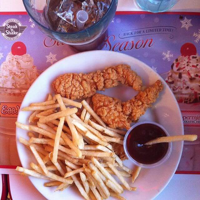 Steak n' Shake Chicken Strips Meal