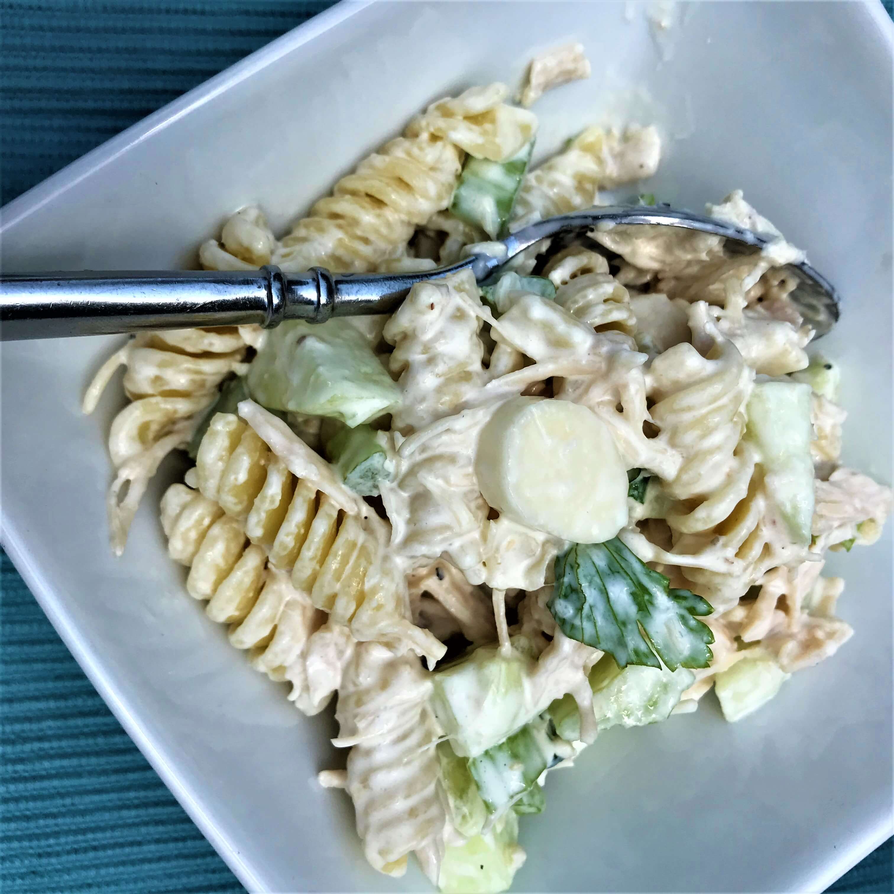 Caesar Chicken Pasta Salad Recipe | Trisha Dishes | Light Lunch Recipes