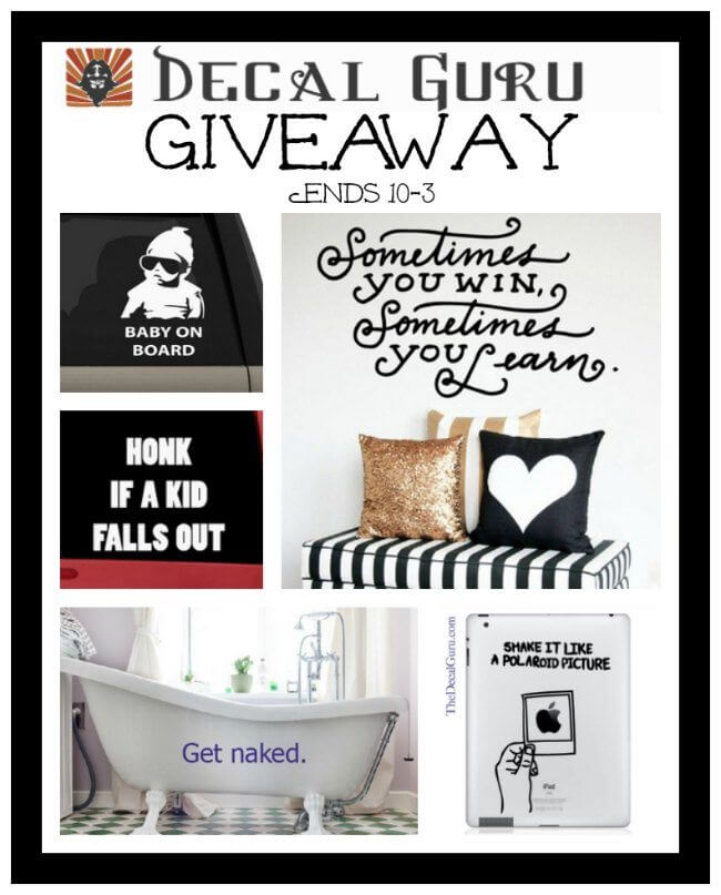 Have you entered the Decal Guru #Giveaway yet?