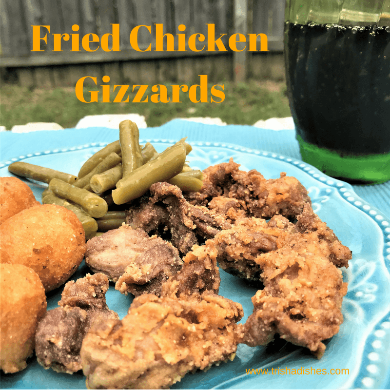 Fried Chicken Gizzards Recipe from a small deep fryer.