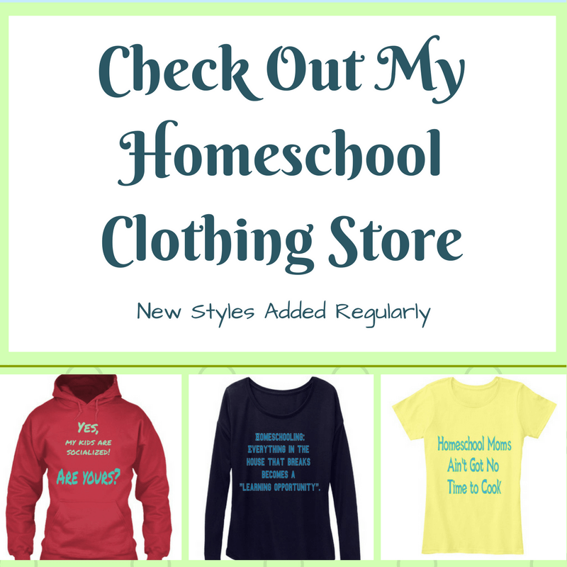 Check Out My Homeschool Clothing Store!