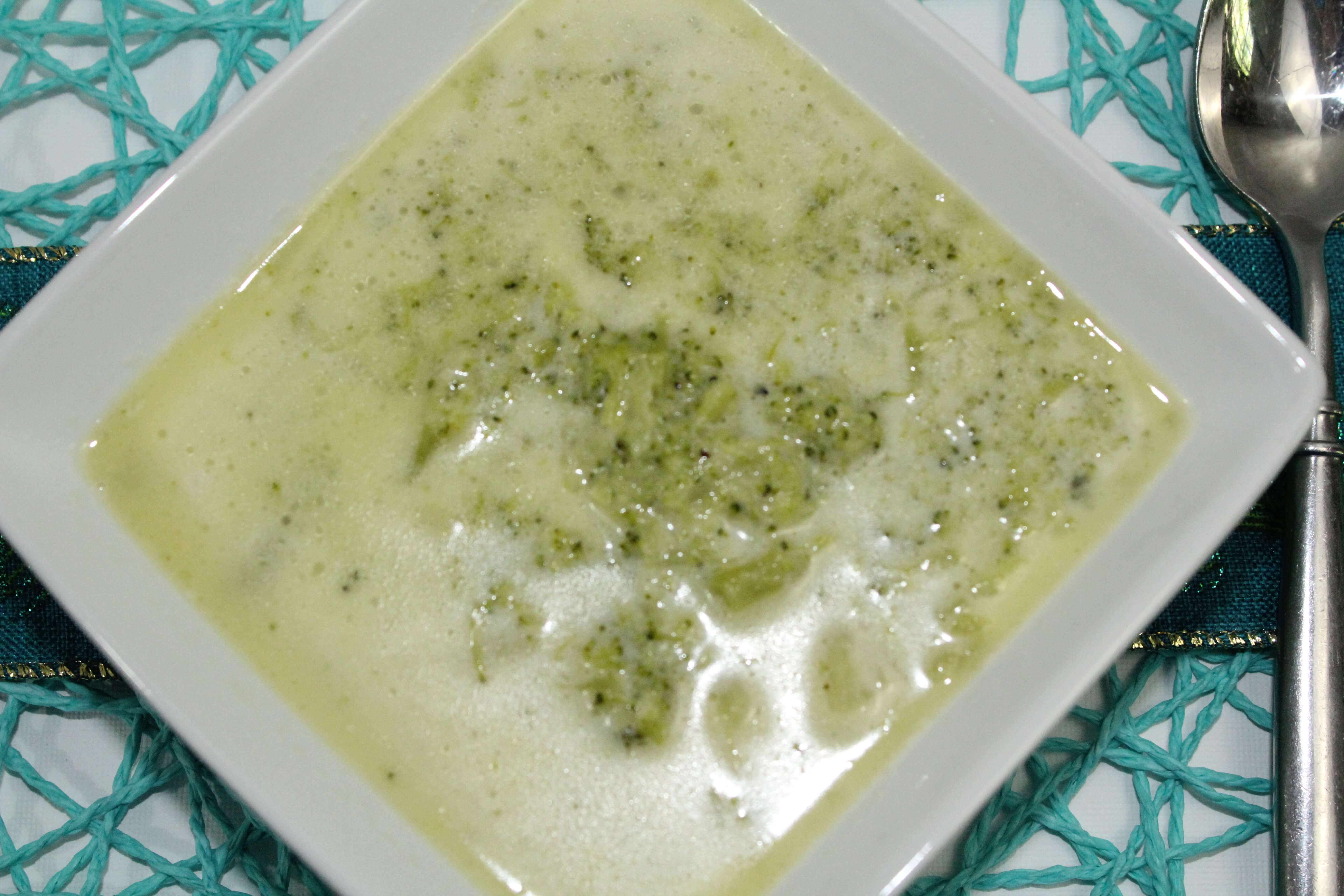 Creamy Broccoli Soup is delicious accompanying a great meal, a simple sandwich, or as a meal by itself.