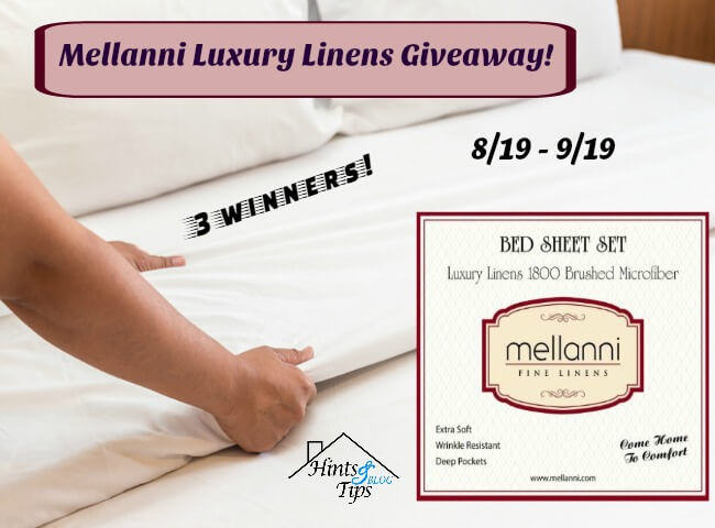 Mellanni Luxury Linens #Giveaway