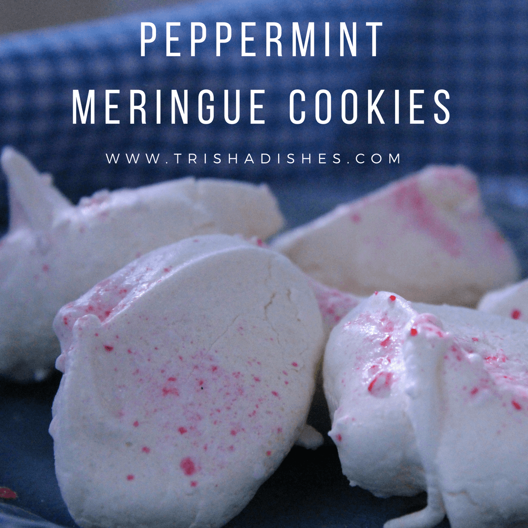 Peppermint meringues are perfect for your next cookie swap, potluck, baking day, or even to leave out for Santa!