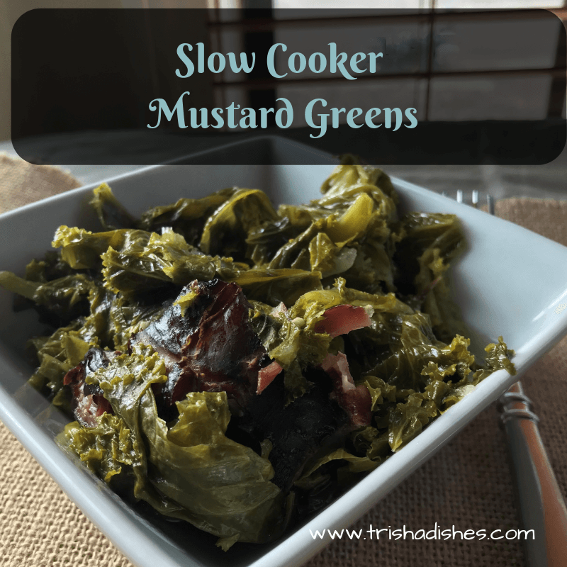 Slow Cooker Mustard Greens