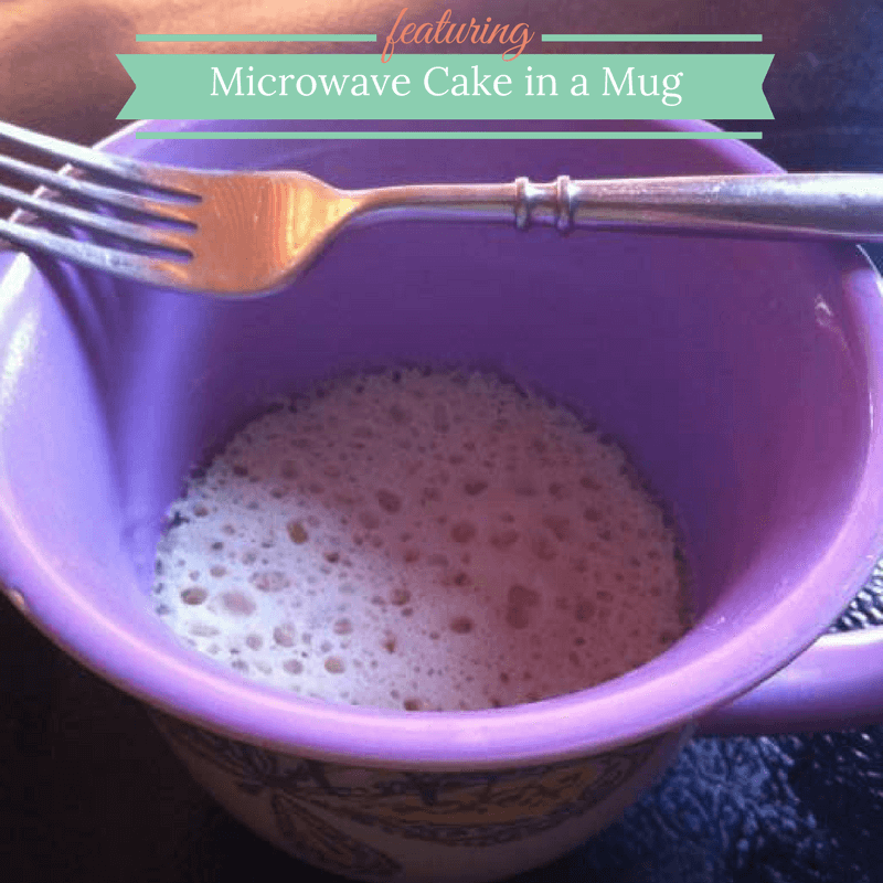 Single Serve Microwave Cake in a Mug